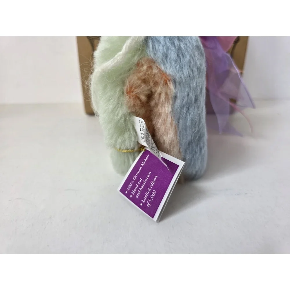 Jaymar Creations Trixie elephant w/ box and tags mohair colorful